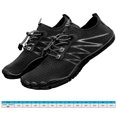 thumbnail image 2 of Zapatos unisex agua de secado rápido descalzo para senderismo surf kayak (negro 45), 2 of 9