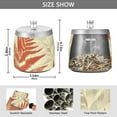 thumbnail image 3 of Outdoor Ashtray with Lid for Cigarette Stainless Steel Smokeless Ash Tray for Patio Home Table Decor Fern Leaves, 3 of 7