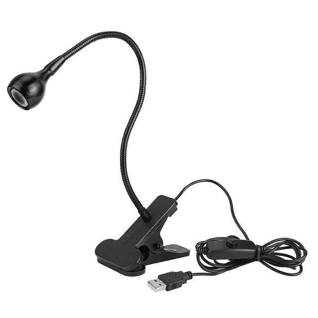 Lampe de bureau LED à pince flexible USB, lampe de chevet pour la lecture et l'étude