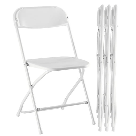 MCQ 4-Piece Folding Chair Set with Non-Slip Feet, 330 lbs. Weight Capacity, for Home and Office Use, for Indoor and Outdoor Activities, White