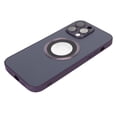 thumbnail image 4 of Dustproof Scratch Proof Magnetic Phone Case Frosted Glass Phone Protective Cover for IPhone14 Pro Max Purple, 4 of 16