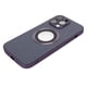 thumbnail image 4 of Funda protectora de vidrio esmerilado para teléfono con imán a prueba de polvo y arañazos para iPhone 14 Pro Max, color morado, 4 of 15