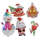 thumbnail image 2 of Globos navideños Jadeshay Juego de globos de Aluminio de Papá Noel 5 patrones, 2 of 12