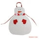 thumbnail image 1 of Adornos navideños estilo muñeco de nieve bolsillos delantal no tejido dibujos animados Navidad cena delantal cocina pajarita al azar seitruly JR1028-00, 1 of 6