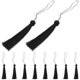 thumbnail image 4 of Decorative Tassel Ornaments Black Tassel for Crafts 10Pcs, 4 of 4
