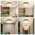 thumbnail image 3 of Jopath 12 Inch LED Flush Mount Ceiling Light, Modern Kitchen Recessed Ceiling Lamp Closet Round Surface for Bathroom Laundry Bedroom Hallway Black, 3 of 8