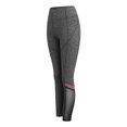thumbnail image 2 of idosla Women Yoga Pants Color Blocking Mesh Workout Running Leggings Tights (Grey-F, S), 2 of 8