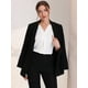 thumbnail image 5 of Blusa sin mangas con cuello En V Allegra K para trabajo de oficina de gasa para mujer blanco S, 5 of 7
