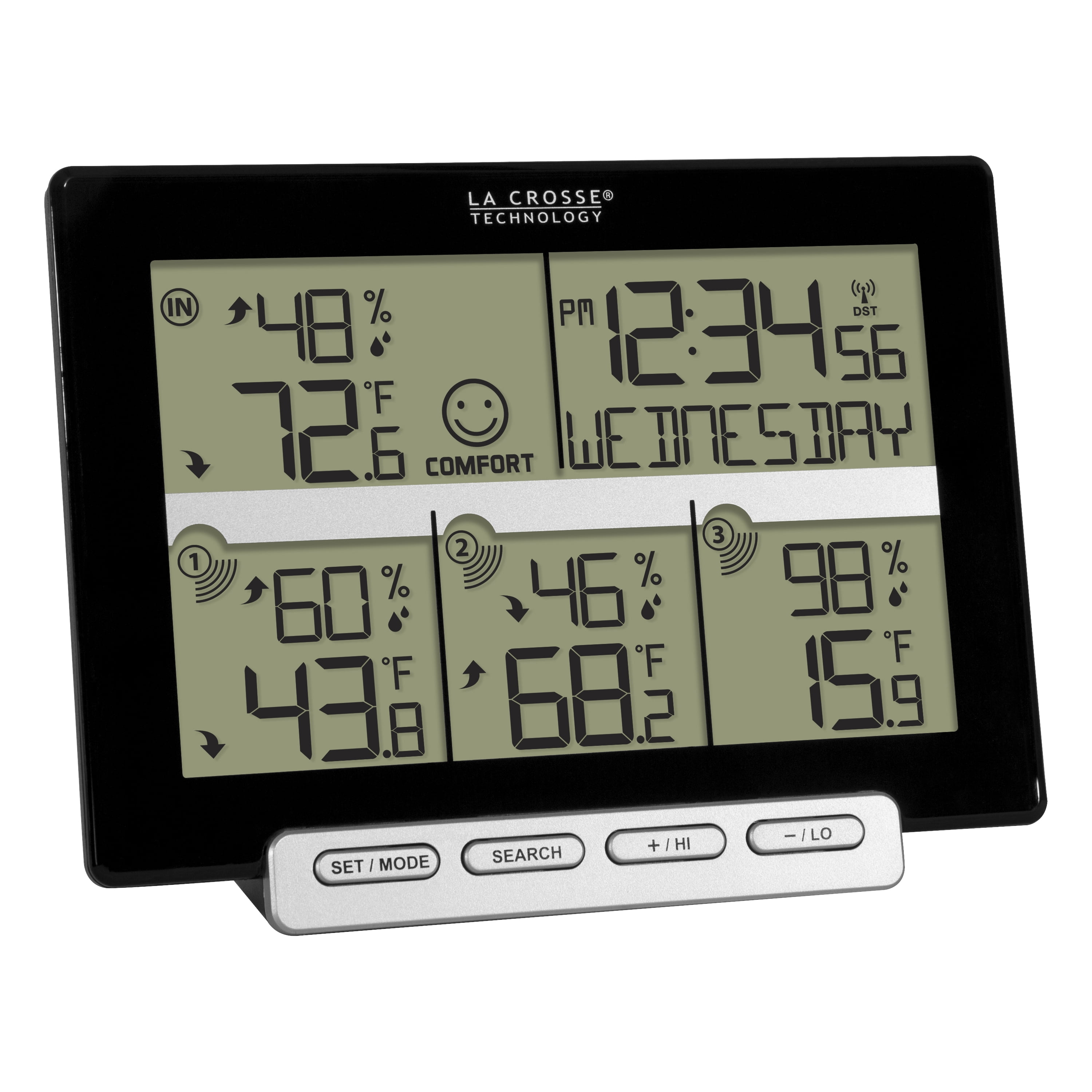 La Crosse Technology 3-Channel Wireless Digital Weather Station, 308-1412-3TX