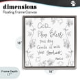 thumbnail image 4 of Stupell Industries God Bless This Day Gray Framed Floater Canvas Wall Art, design by Patricia Pinto, 4 of 10