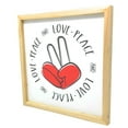 thumbnail image 2 of Wooden Love Peace Finger Sign Decorative Wall Art, 2 of 4