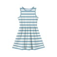 thumbnail image 3 of CCRFTGI Girls Dresses 10-12 Mini Light Blue Striped Dress Birthday Cute Sleeveless Girls Dresses 2026 Summer Trendy Special Occasion Dress for Girls Light Blue 2-3 Years, 3 of 4
