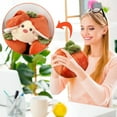 thumbnail image 4 of KOYPTL Cute Pig Plush Toys for Toddlers Aged 1 2 3,Adorable Pig Doll with Fruit Shape Relief Stress Companion Toys for Kids 3-5 5-7,Birthday Christmas Gifts for Boys Girls 3 4 5+ Orange, 4 of 9