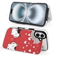 thumbnail image 6 of Compatible with iPhone 11 12 13 mini 14 15 16 Pro Max Plus Wallet Case with Card Holder, PU Leather Kickstand Card Slots Case ( Cute Cat Love, iPhone 16), 6 of 7