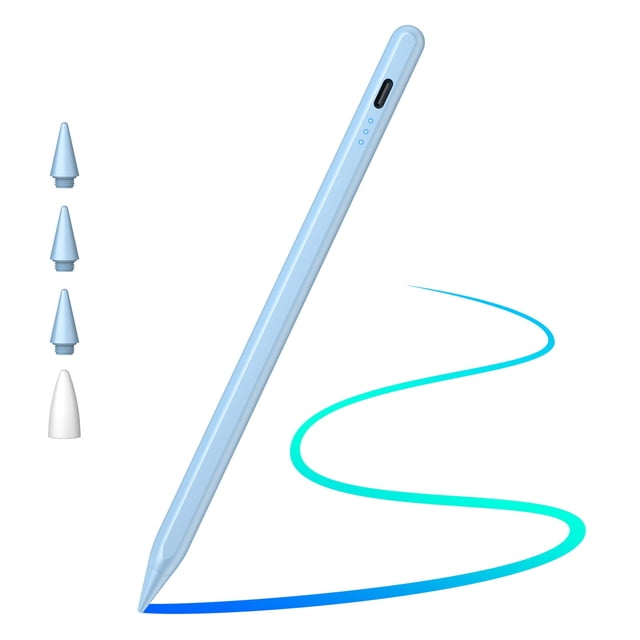 Cisteen Pro Pencil para iPad (2022-2018) con indicadores LED Sensor de inclinación Lápiz óptico con rechazo de palma para Apple iPad 10/9/8/7/6.a generación iPad Air 5.a/4.a/3.a generación iPad Pro 11
