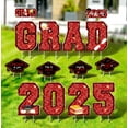 thumbnail image 3 of 14 PCS Graduation Decorations Yard Sign, Red Large Congrats Grad Lawn Stakes, Class of 2025 Yard Signs with Stakes, Graduation Party Decorations Outdoor (Red), 3 of 9