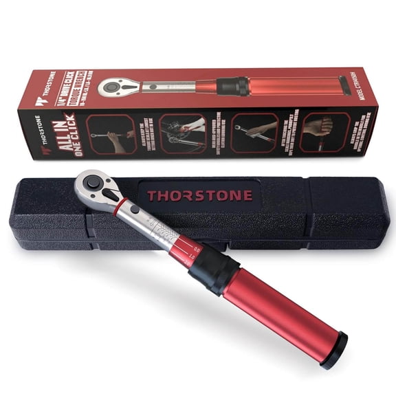 Thorstone 1/4 Torque Wrench, 72-Tooth Gear, 10-150 IN-LB/1.1~16.9 Nm, ±2% High Accuracy