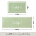 thumbnail image 3 of MARTHA STEWART Bloomfield Grateful Border Kitchen Mat, Comfort Standing Mat, Non-Slip Backing, Water & Stain Resistant, Green, 18"x48", 3 of 6