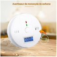 thumbnail image 3 of Detector de alarma de Gas y monóxido de carbono, funciona con batería, alarma de dióxido de carbono con pantalla Lcd, alarma de voz, 3 of 5