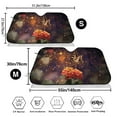 thumbnail image 3 of Picia Butterfly Sitting on a Flower Curved Windshield Sunshade Accordion Folding Style Auto Shade for Car Truck SUV Van Blocks UV Ray Sun Visor Protector -Medium, 3 of 7