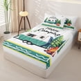 thumbnail image 2 of Homewish Rustic Camping Camper Zipper Full Size Comforter Sets with Fitted Sheet and 2 Pillowcases,Adventure Themed Zipper Bedding Set For Boys Kids,Reversible,4-Piece, 2 of 7