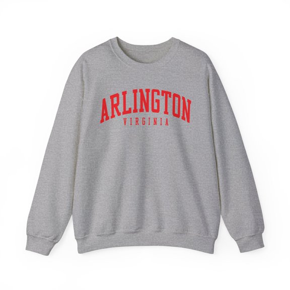 Arlington Virginia VA Sweatshirt Gifts Crew Neck Shirt Long Sleeve Unisex