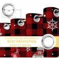 thumbnail image 4 of Fsddascl Red Black Plaid Christmas Blackout Curtains for Bedroom/Living Room, Thermal Insulated Kitchen Curtains, Xmas Gnomes Tree Snowflake Winter Grommet Darkening Window Treatment Drapes 52"x72"x2, 4 of 6