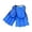 Blue, variant on 2Pcs Adjustable Open Heel Swim Fins Flexible Training Flippers Secure Buckle Strap Diving Fins For Pool Practice Beach Snorkeling(Black-18.5Cm)
