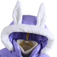 thumbnail image 6 of KAUOD Girls Winter Padded Puffer Coats Cute Bunny Hood Waterproof down Jackets Kids Quilted Insulated Windproof Outwear, 6 of 9
