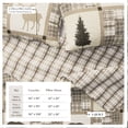 thumbnail image 3 of Lodge Quilt Set - Lightweight, Soft, All-Season - 3-Piece Reversible Rustic Bedding Set (King / California King, Multi), 3 of 6