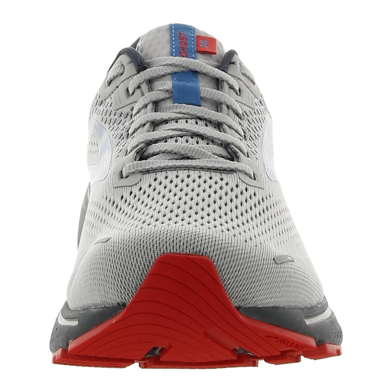 Brooks Ghost 14 Mens Road-Running Shoes - Grey/Blue/Red  display picture 2