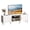 White, variant on Amadwell Mid Century TV Stand for 60" TVs, Adjustable Shelf, 54 inch Media Console for Living Room