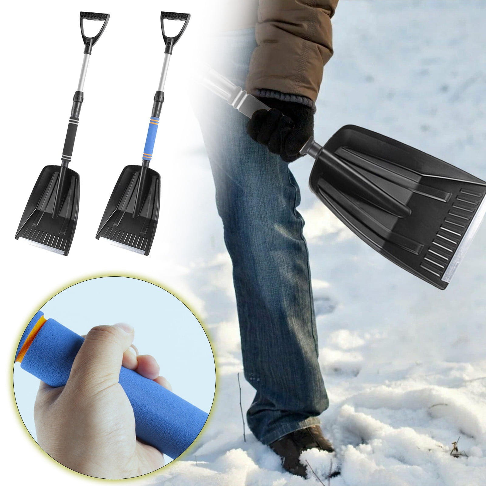 Collapsible Snow Shovel: ABS, Detachable, for Car Frost/Snow ...