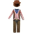 thumbnail image 6 of Kids Cowboy Costume Halloween Cosplay Set Role Play Western Chaps +Hat, 6 of 7