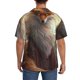 thumbnail image 3 of Balery Mystic Fox With Halo Camisa Casual de Manga Corta con Botones para Hombre, Texturizada, Estilo Cubano, para Playa, Verano-4X-Large, 3 of 5