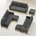 Lofka Modern Comfy LShaped Sleeper Couch, Space Saving Sectional Sofa