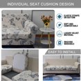 thumbnail image 4 of 2 Pet Soft Stretch Sofa Covers for 1 Seater (Small, 02), 4 of 7