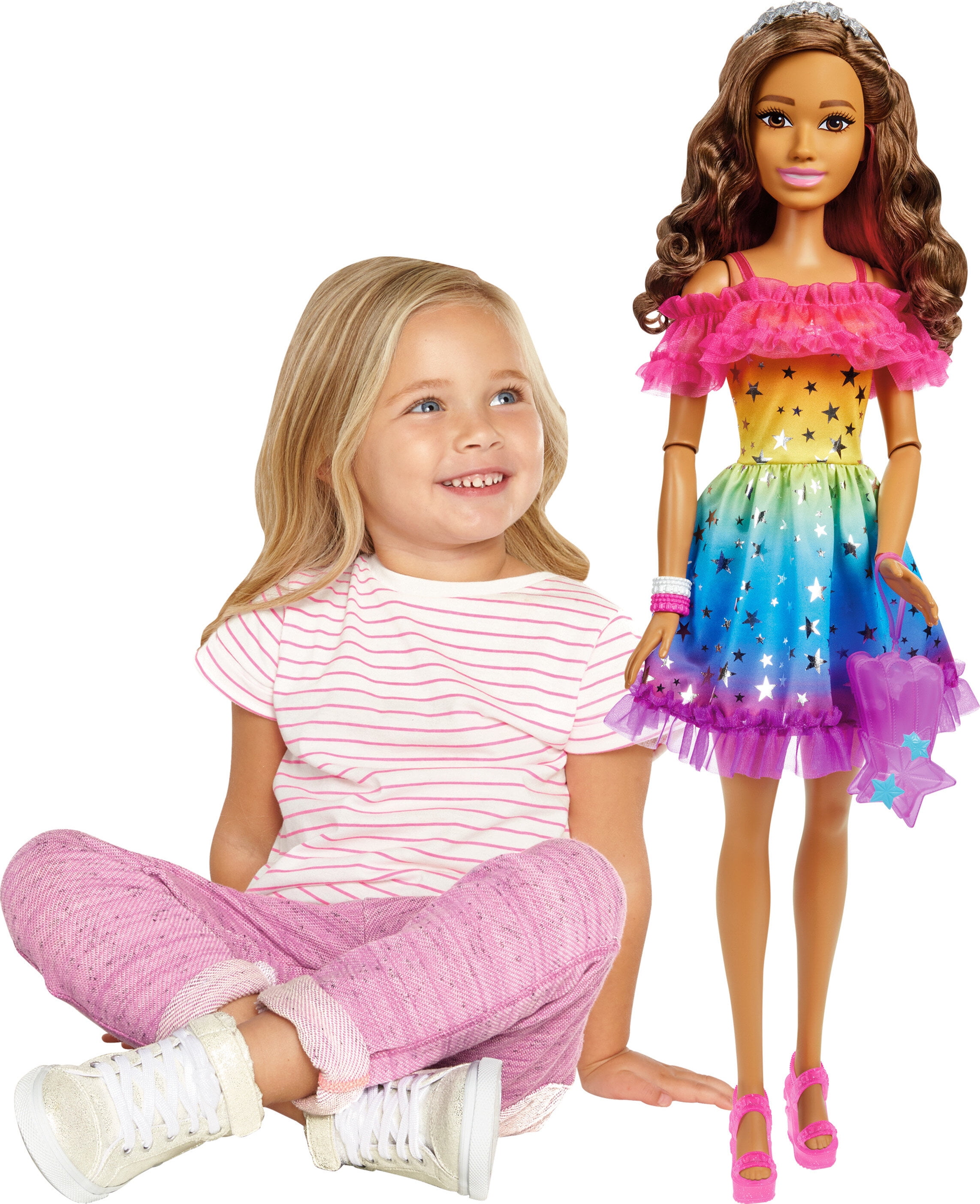 Barbie Ella Fitzgerald Doll Inspiring Women Collection 12 in with Purple Gown and Microphone Walmart