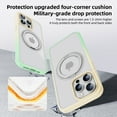 thumbnail image 5 of Dteck 360° Rotatable Magnetic Ring Stand Case for iPhone 12 Pro Max,Compatile with Mag Safe Shockproof Rubber + PC Slim Translucent Back Cover for iPhone 12 Pro Max,Colorful/Mint, 5 of 6