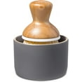 thumbnail image 2 of Full Circle Bubble Up Bamboo Dish Brush & Ceramic Soap Dispenser – Family Safe, Formaldehyde-Free – Kitchen Scrub Brush for Dishes, Nonstick & Cast Iron, Gray, 2 of 4