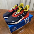 thumbnail image 4 of Ad-id-as 2K Boost 2.0 Navy Blue Red Yellow Men's Size 9 Running Shoe GY5797, 4 of 6