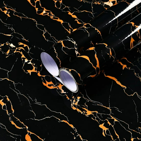 Kitchen Oil-Proof Film Stove Waterproof Moisture-Proof Wallpaper Countertop Self-Adhesiv Cabinet Renovation Tile Marble Sticker