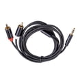 thumbnail image 1 of Cable de audio RCA a 3,5 mm, conector Jack a 2 RCA, altavoz, auriculares, audiófilos 18 millones, 1 of 8