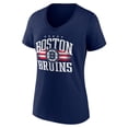 thumbnail image 2 of Women's Navy Boston Bruins Americana Team V-Neck T-Shirt, 2 of 3