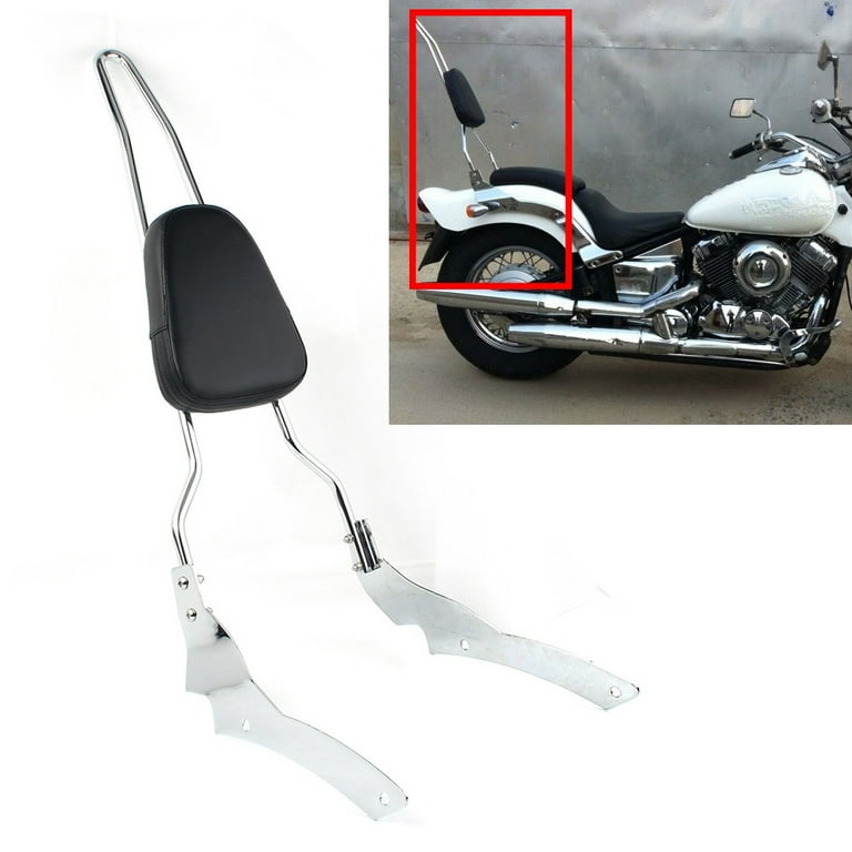 ZS Motorcycle Passerger Backrest Sissy Bar Pad For Yamaha V-Star Dragstar  650 400 Custom 1997-2011 