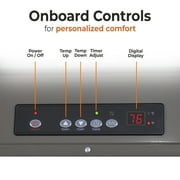 Comfort Zone 10,000W Digital Ceiling Mount Space Heater with Remote, 240v, Grey