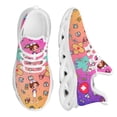 thumbnail image 1 of Zapatillas de deporte de malla transpirable para mujer, con plataforma y cojín, con bonito diseño dental, tenis informales para mujer, 1 of 6