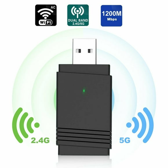 USB 3.0 WiFi Adapter AC1200Mbps for PC Wireless Network Adapter Dual Band 5GHz 2.4GHz for Mac OS 10.6 -10.15 Windows XP 10 8.1 7 Vista