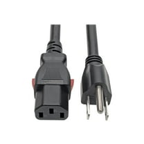 Tripp Lite Computer Power Cord, NEMA 5-15P to Locking C13, Heavy-Duty, 6ft