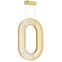 CWI Lighting Bjoux Contemporary Metal LED Chandelier in Brass